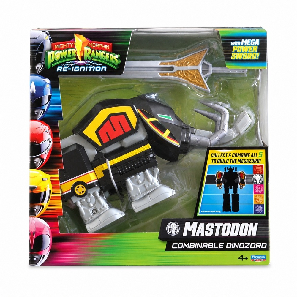 Power Rangers Re-Ignition Mastodon Dinozord Black Combinable Collectible New NIB